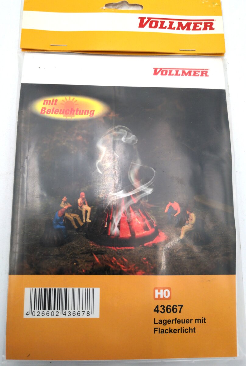 Vollmer 43667 HO Campfire with Flickering Light Kit