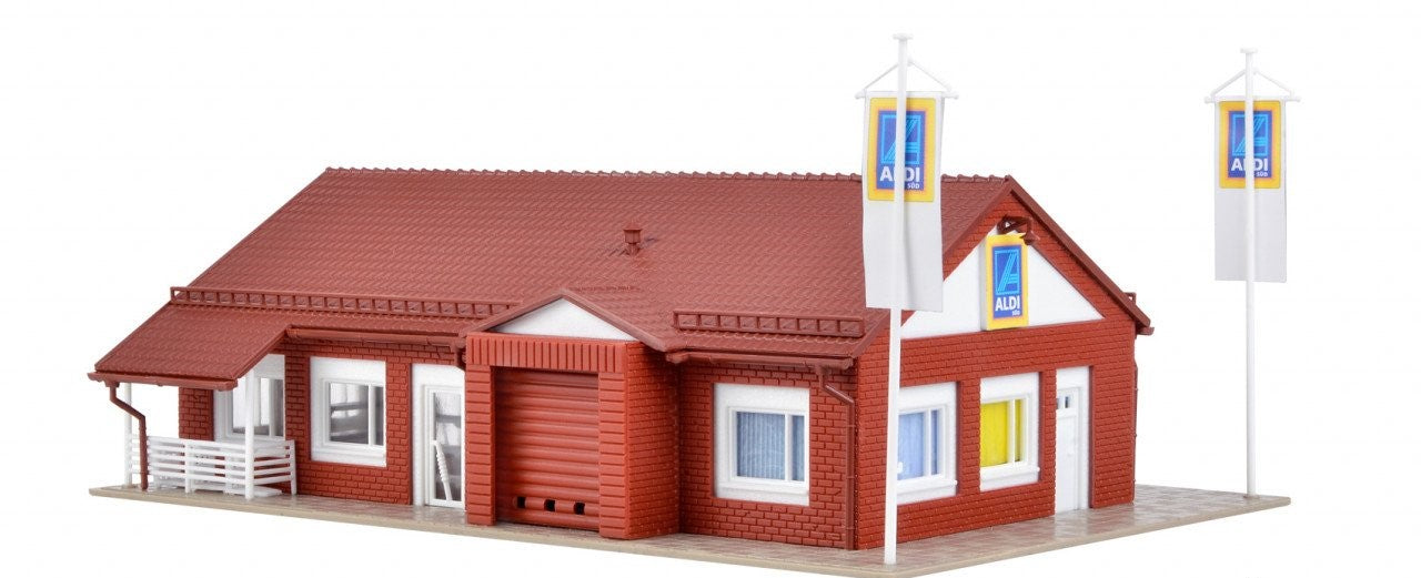 Vollmer 43658 HO Aldi South Supermarket Building Kit