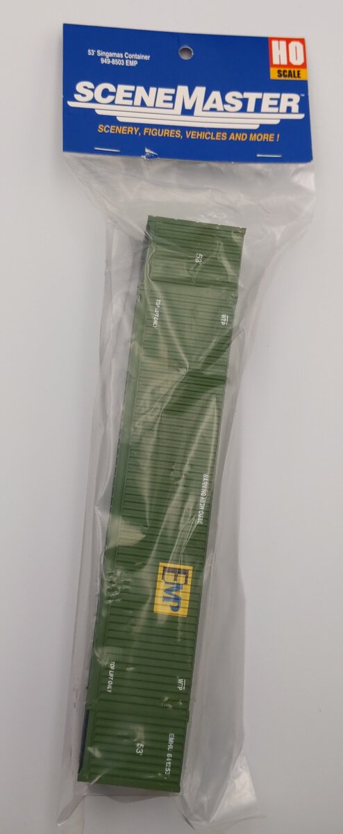 Walthers 949-8503 HO 53' Plastic Singamas Corrugated Side Container - EMP