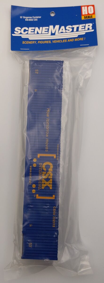 Walthers 949-8502 HO 53' Singamas Corrugated Side Container - CSX Transportation