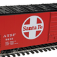 Walthers 910-1914 HO Santa Fe 50' Evans Smooth Side Boxcar #9212
