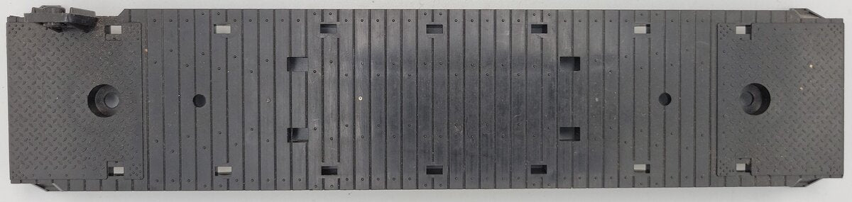 MTS 72249B Black Plastic Flatcar Body with Steps and without Brake Wheel