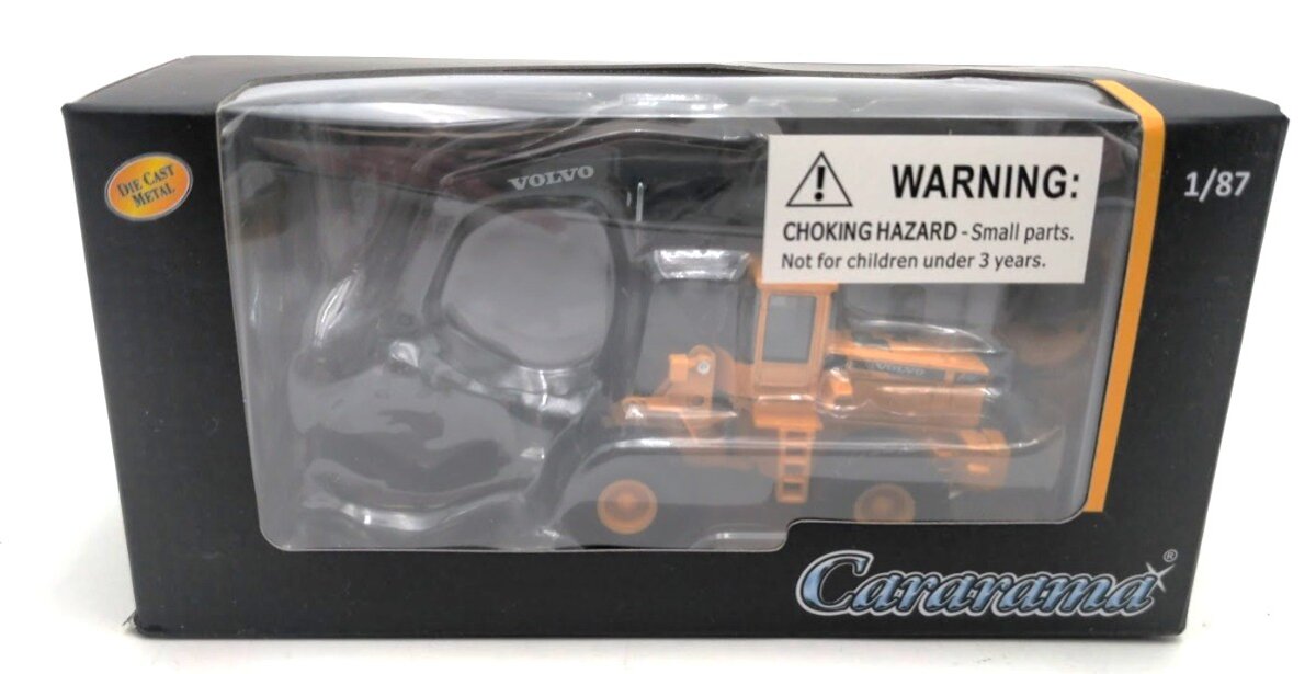 Cararama 810-001 1:87 Scale Yellow Volvo L180C Diecast