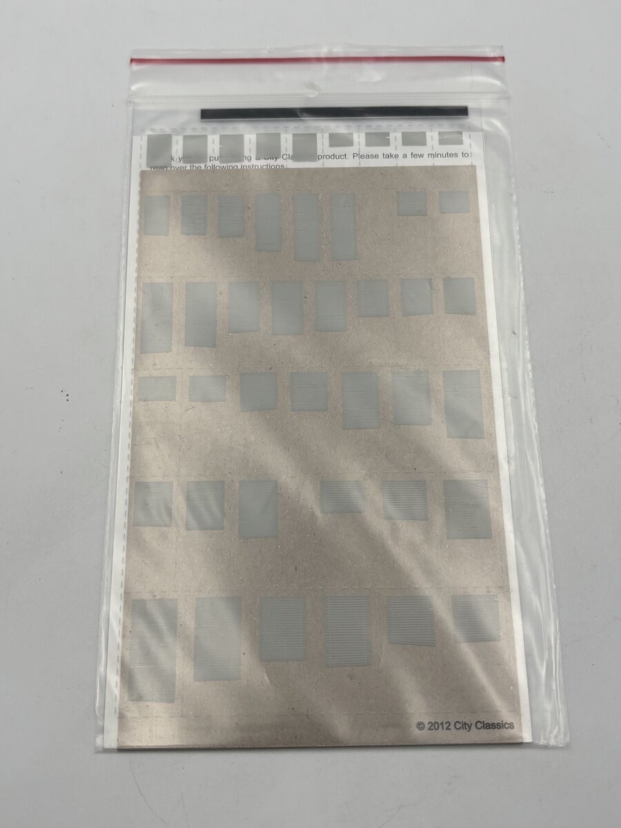 City Classics 717 HO Scale Crooked and Uneven Window Blinds