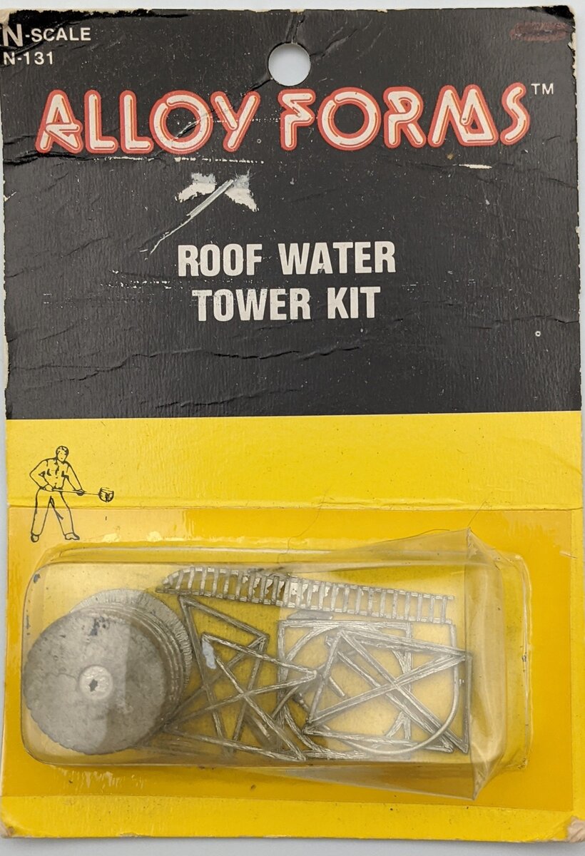 Alloy Forms N-131 N Scale Roof Water Tower Kit Unpainted