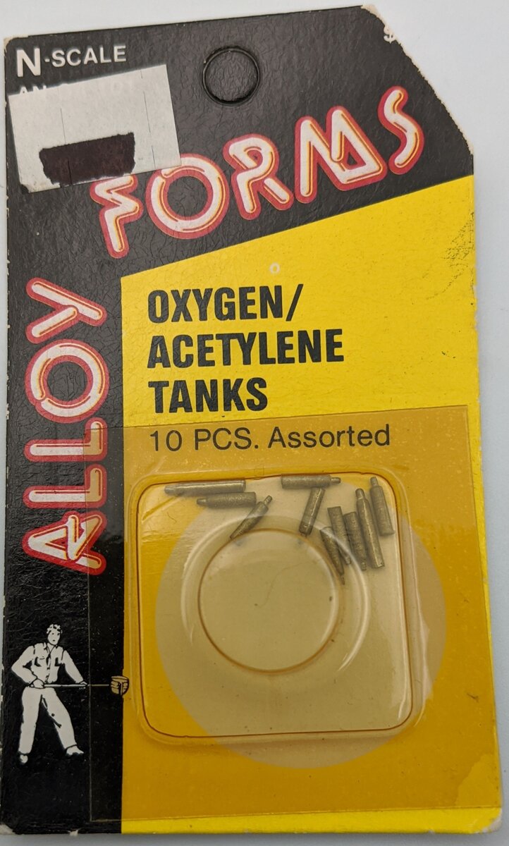 Alloy Forms AN-OA-101 N Unpainted Oxygen/Acetylene Tanks (Pack of 10)