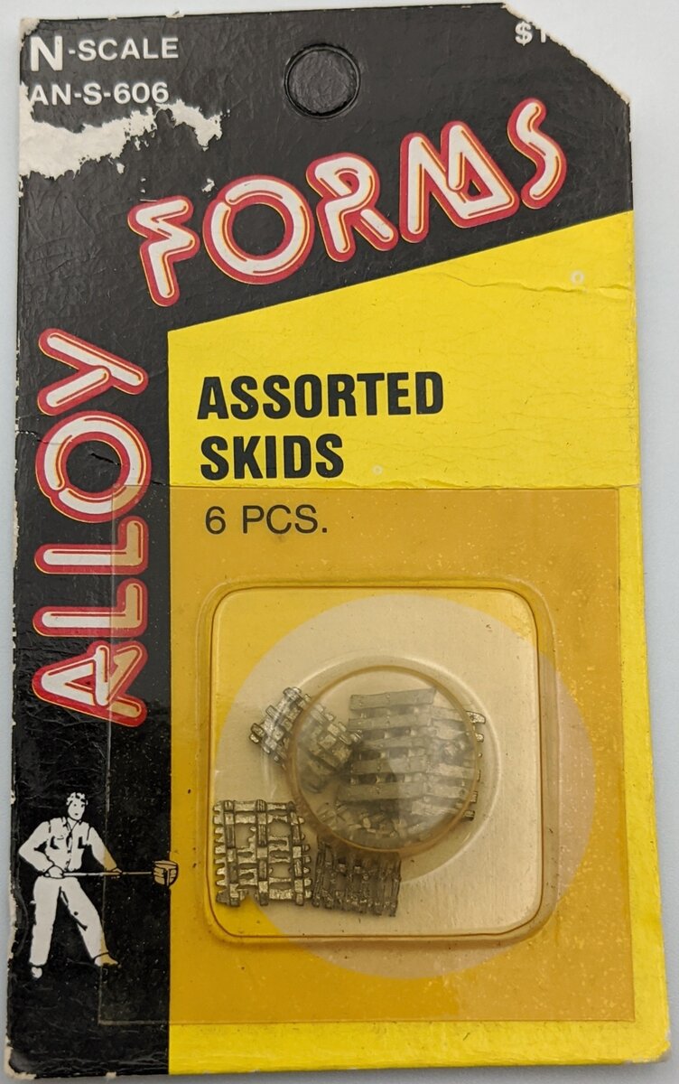 Alloy Forms AN-S-606 N Assorted Skids (6 Pieces) Unpainted