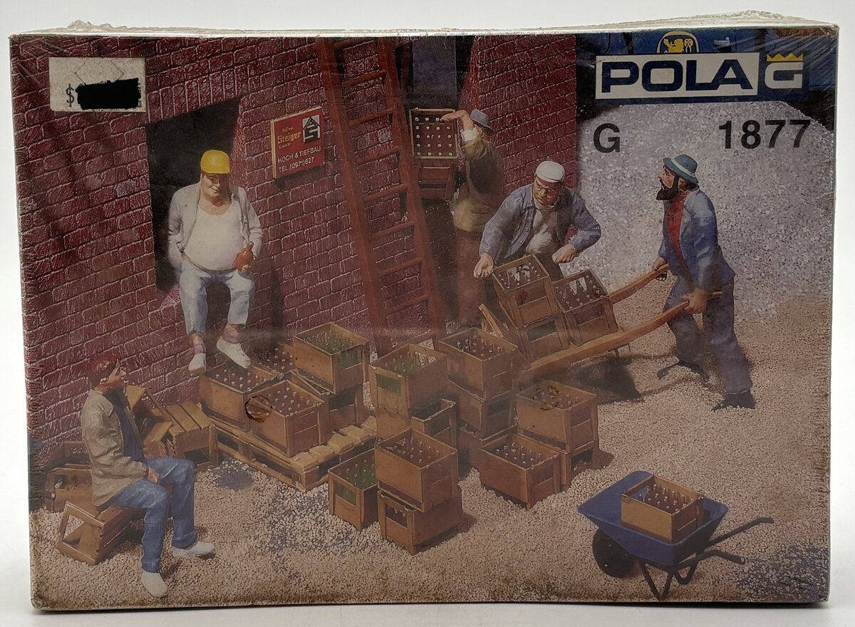 Pola 1877 G Scale Beer Crates & Bottles Building Kit