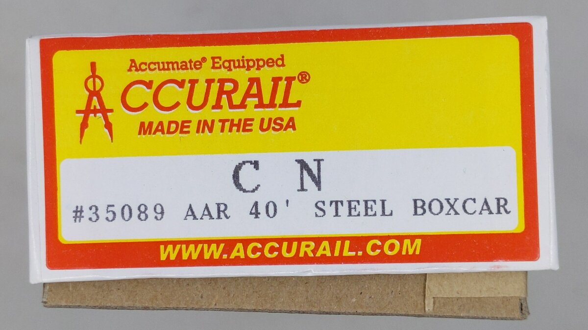 Accurail 35089 HO Scale Canadian Northern AAR 40' Steel Boxcar Road #:486183