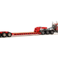 WSI 34-1001 1:50 Diecast Red Peterbilt 379 Tractor w/4 Axle Lowboy Trailer