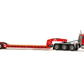 WSI 34-1001 1:50 Diecast Red Peterbilt 379 Tractor w/4 Axle Lowboy Trailer