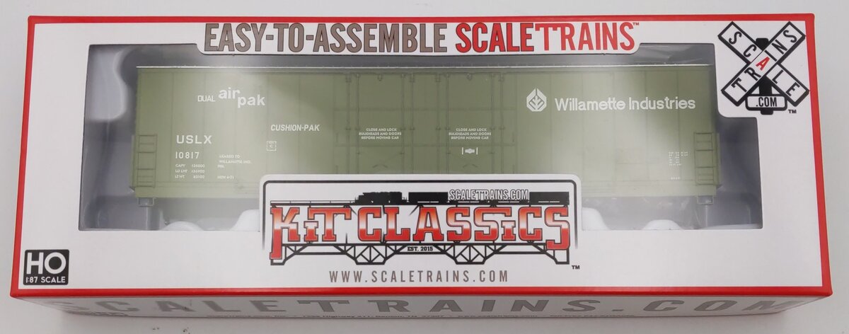 Scale Trains 1024 HO Willamette Industries Evans (USRE) 5100 RBL 8' Double-Plug