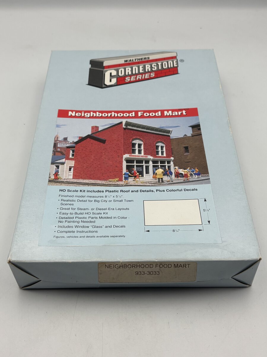 Walthers 933-3033 HO Neighborhood Food Mart Building Kit