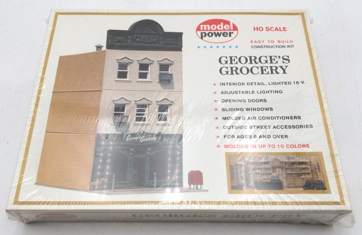 Model Power 463 HO Scale George's Grocery Building Kit