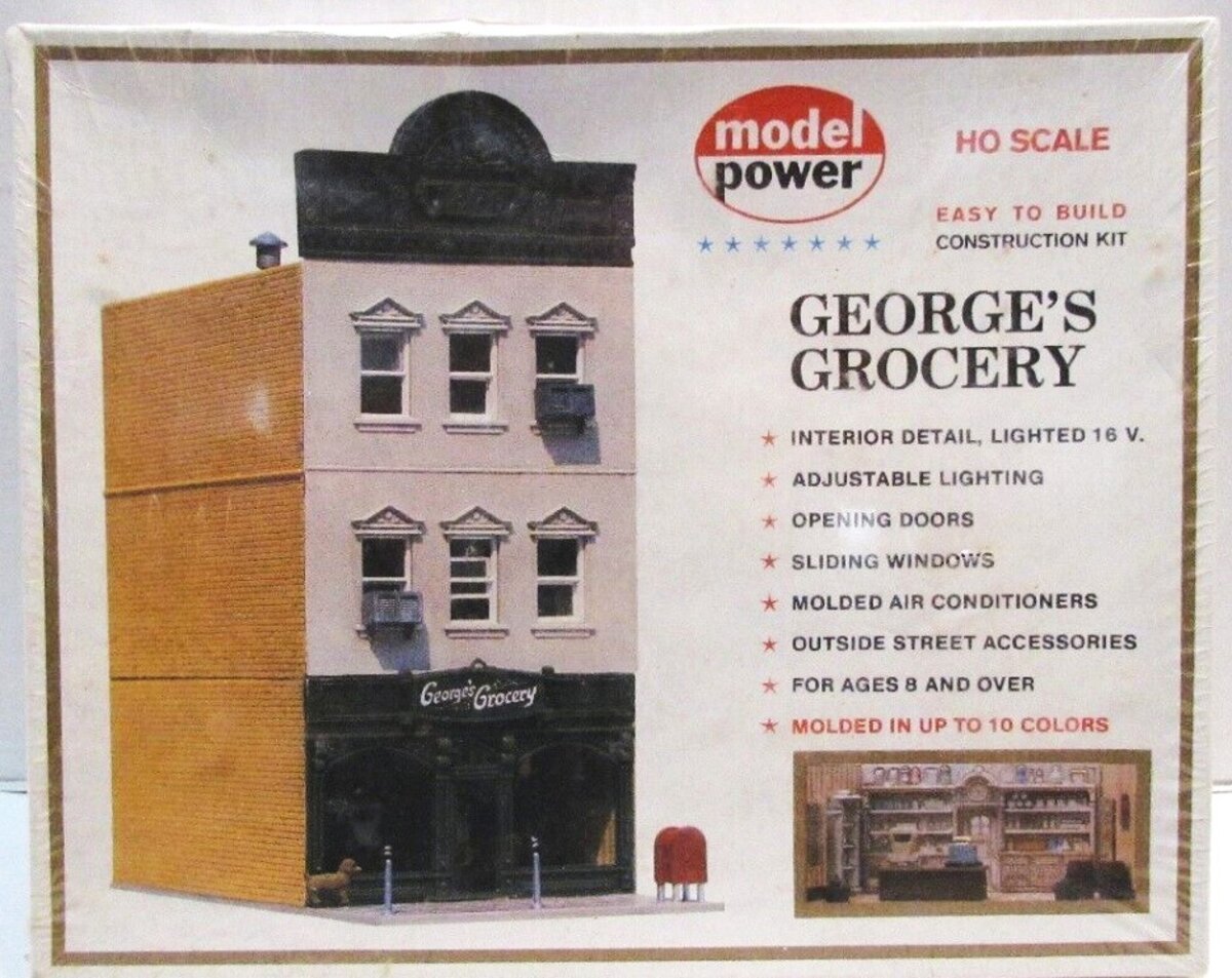 Model Power 463 HO Scale George's Grocery Building Kit
