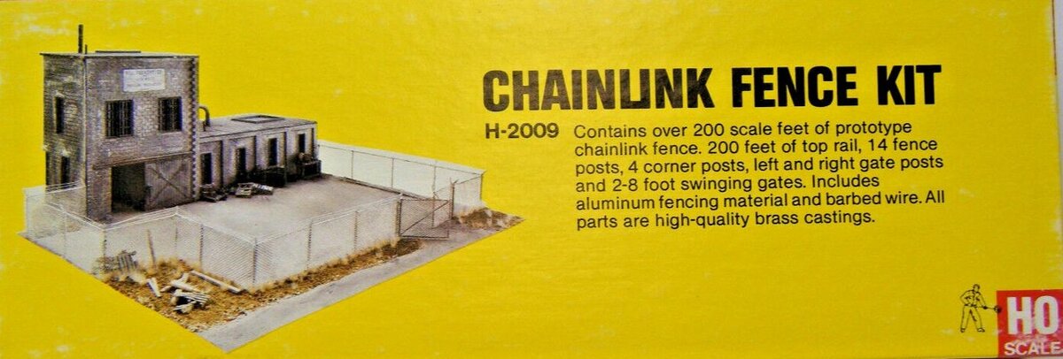 Alloy Forms H-2009 HO Scale Chain Link Fence Building Kit