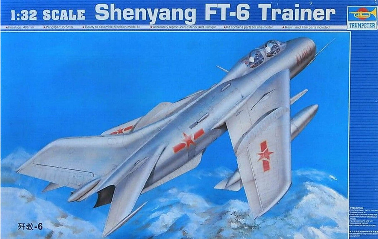 Trumpeter 02208 1:32 Shenyang FT-6 Trainer Aircraft Plastic Model Kit