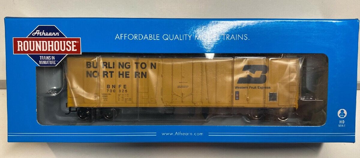 Roundhouse 87856 HO Burlington Northern 50' Ex Post Mechanical Reefer #700325