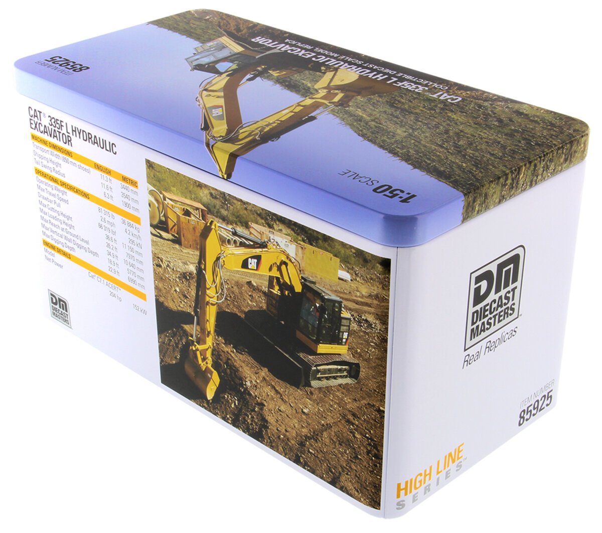 DieCast Masters 85925 1:50 Caterpillar 335F L Hydraulic Excavator Diecast Model