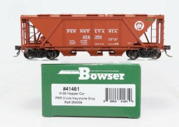 Bowser 41461 HO Pennsylvania Railroad H30 Covered Hopper, Red #254359