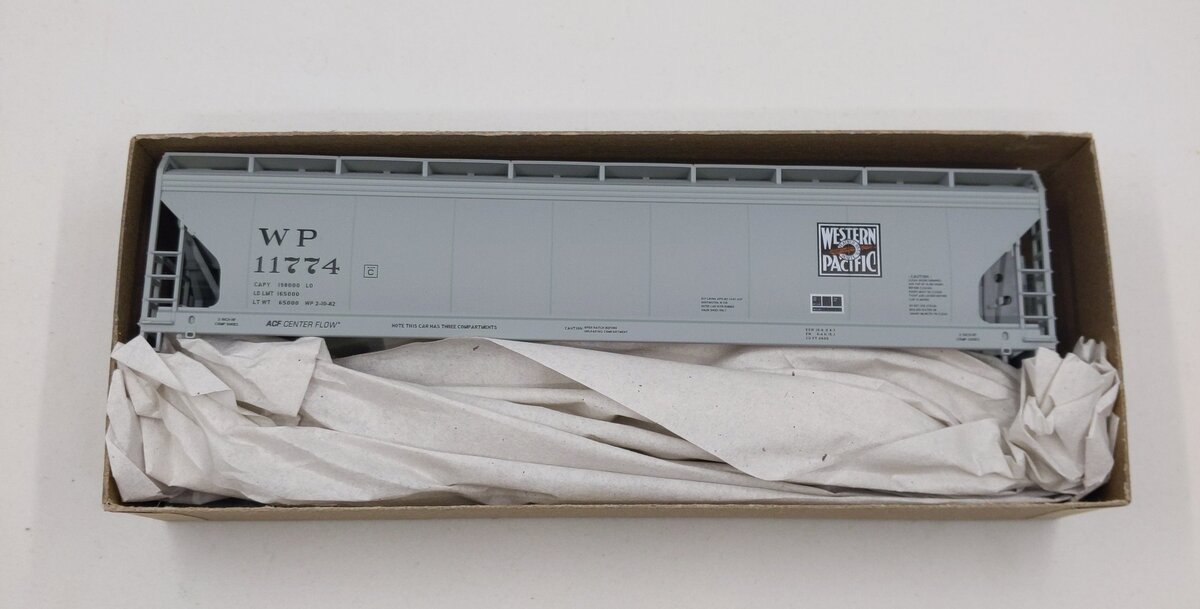 Accurail 2104 HO Scale Western Pacific ACF 3-Bay Covered Hopper (Road #: 11774)