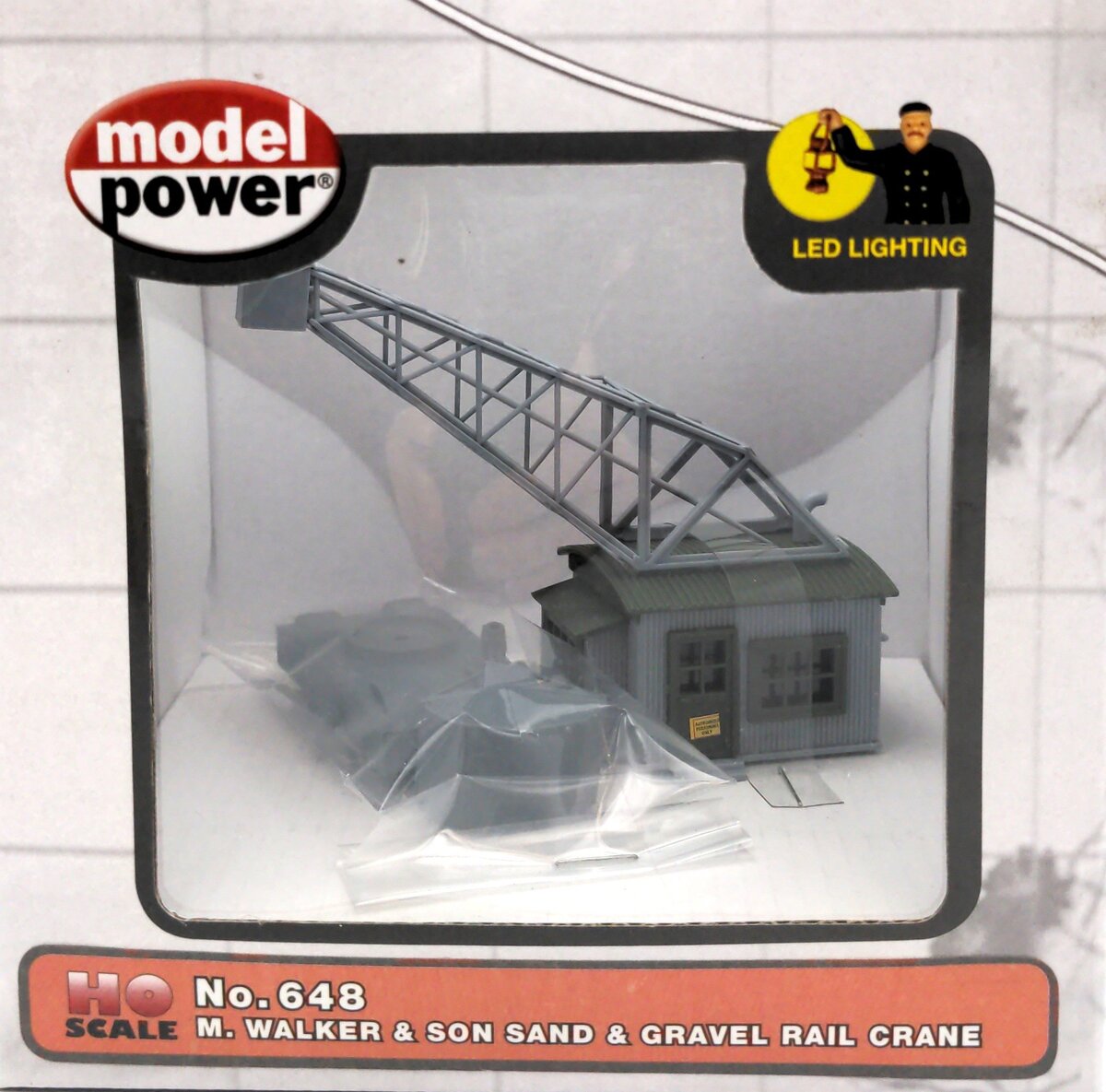 Model Power 648 HO M. Walker & Son Sand & Gravel Crane Built-Up