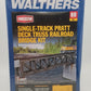 Walthers 933-4520 HO Scale Single-Track Pratt Deck Truss Railroad Bridge Kit
