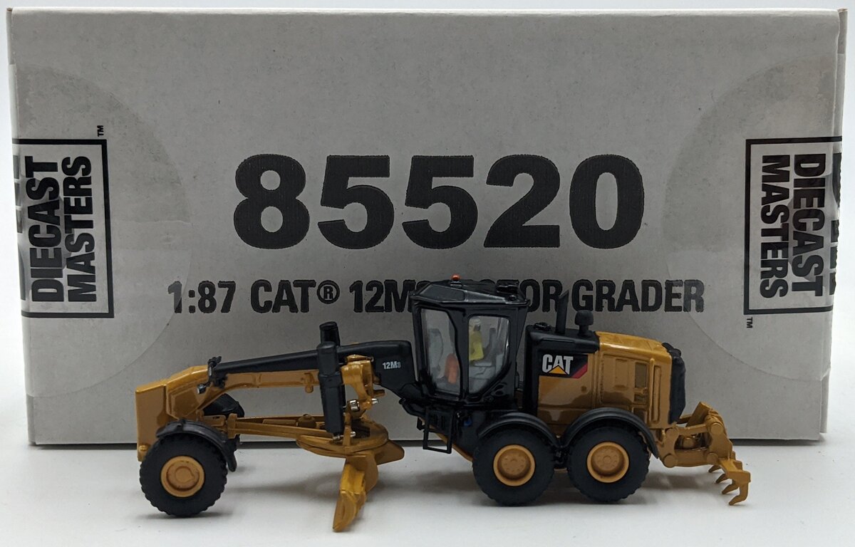 DieCast Masters 85520 1:87 Caterpillar 12M3 Motor Grader Diecast Model