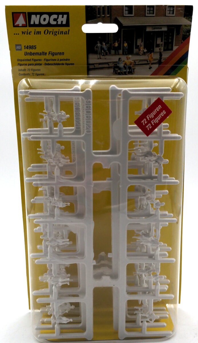 Noch 14985 Unpainted Figures, 72 Pieces