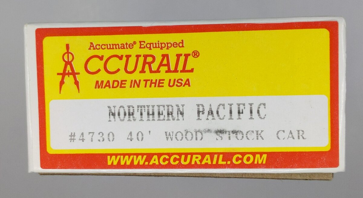 Accurail 4730.1 HO Scale Northern Pacific 40' Wood Stock Car Kit