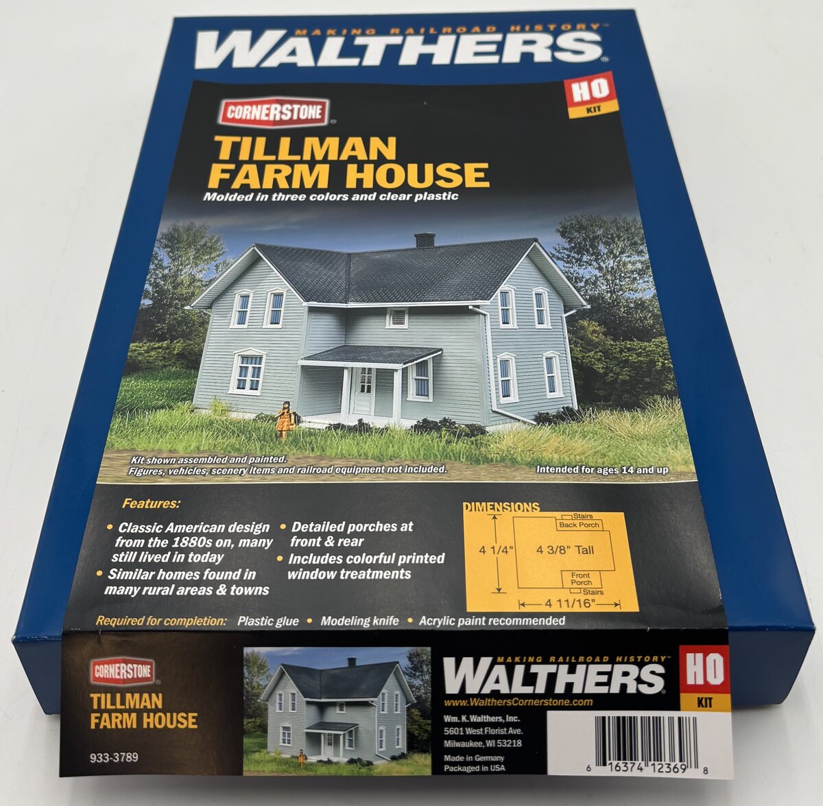 Walthers 933-3789 HO Tillman Farm House Kit