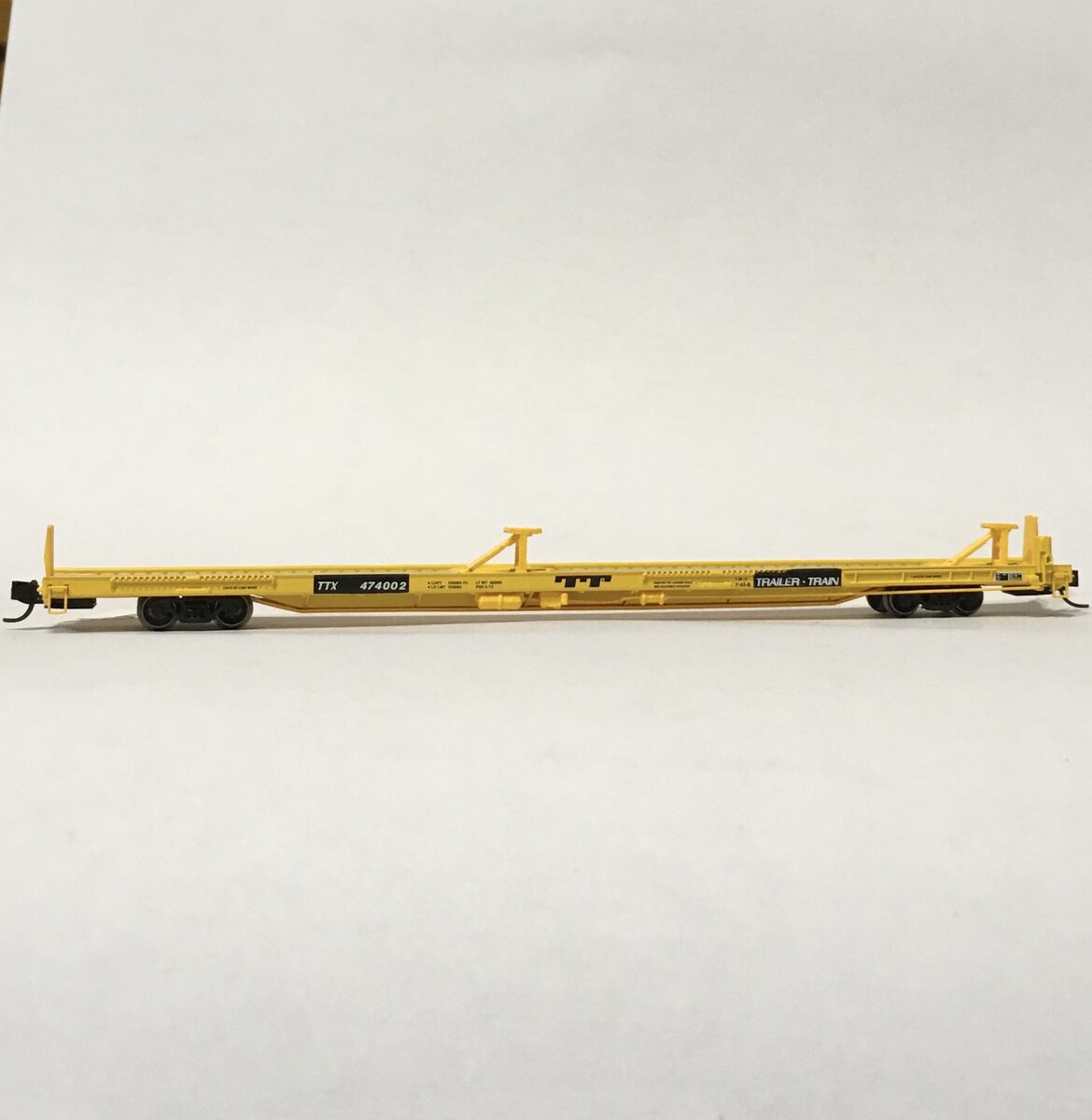 Trainworx Inc 28545-24 N Trailer Train 85’ Pullman Standard Flat Car #479580