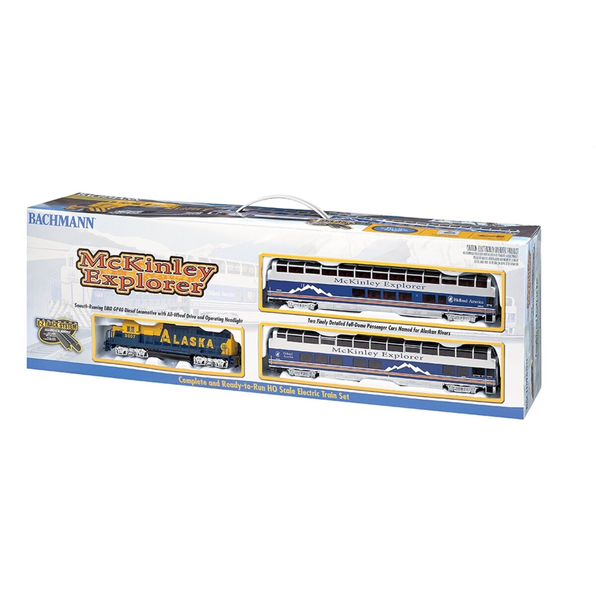 Bachmann 00743 Alaska McKinley Explorer HO Gauge Diesel Starter Train Set