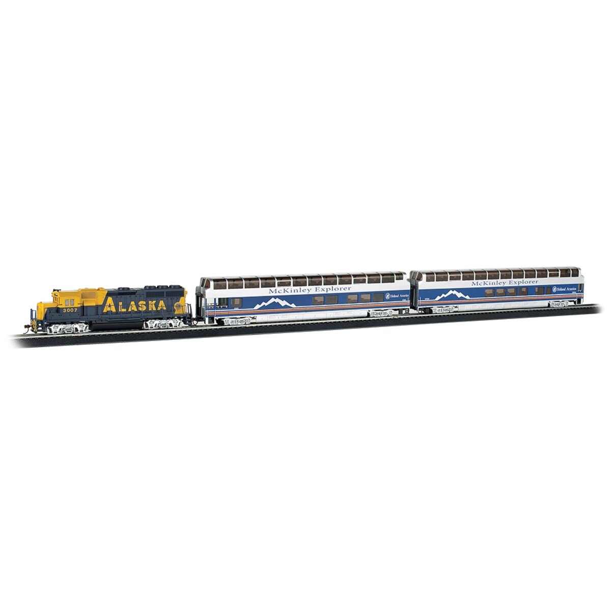 Bachmann 00743 Alaska McKinley Explorer HO Gauge Diesel Starter Train Set