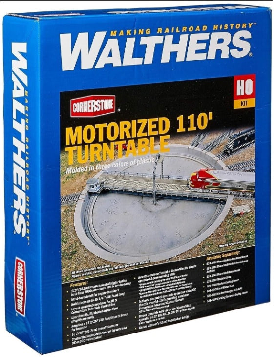 Walthers 933-2851 HO Scale Assembled Motorized 110' Turntable
