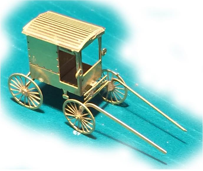 The N Scale Architect 96703 N Amish Buggy Etched Brass Kit