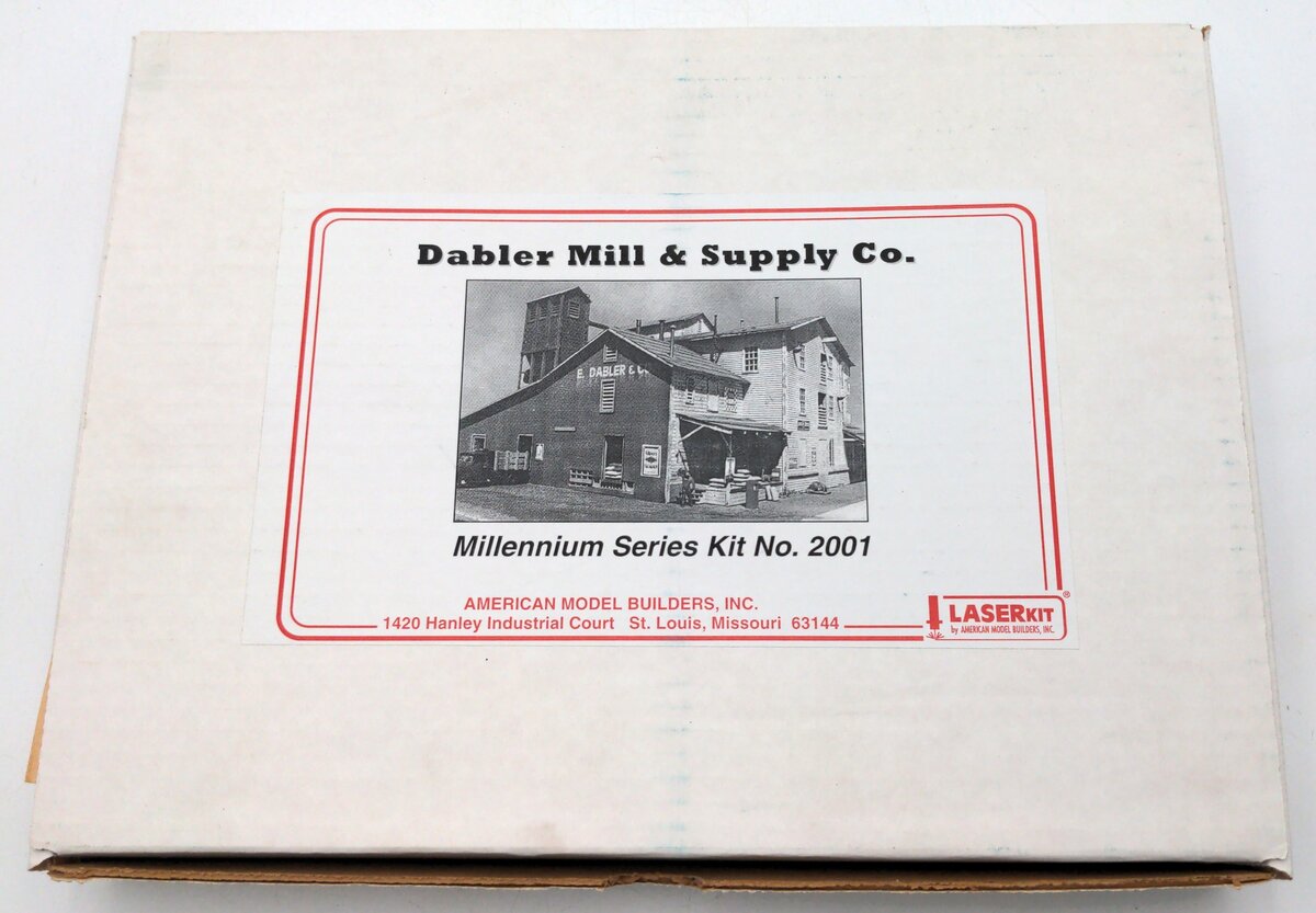 American Model Builders 2001 HO Scale Laser Art Dabler Mill & Supply Co. Kit