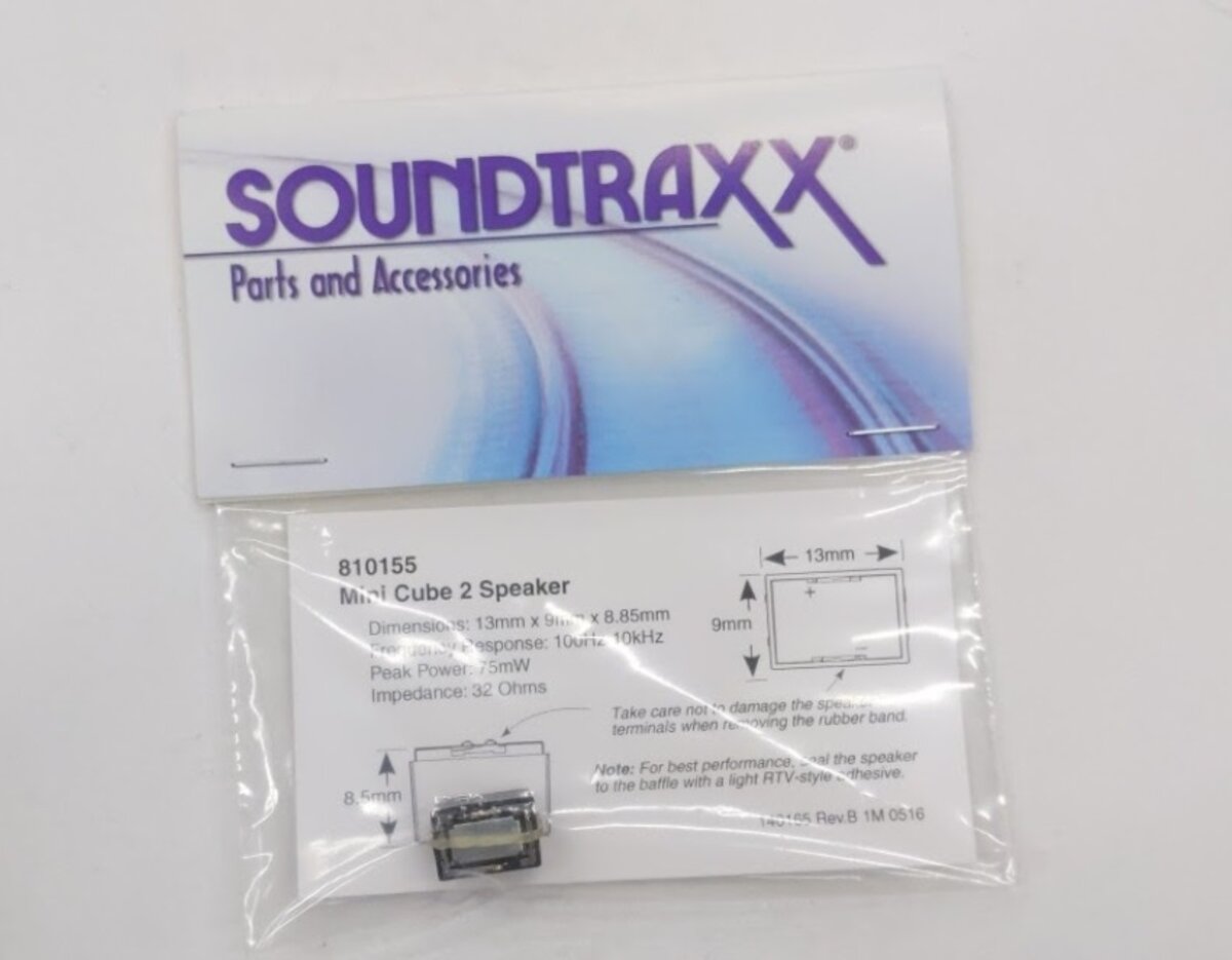 SoundTraxx 810155 Mini Cube Speaker 32 Ohms 13 x 9 x 8 mm