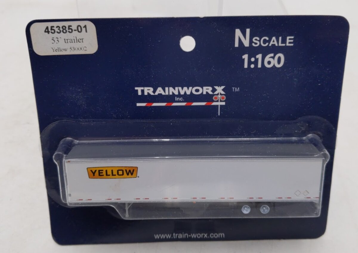 Trainworx Inc 45385-01 N Yellow 53' Trailer # 530002
