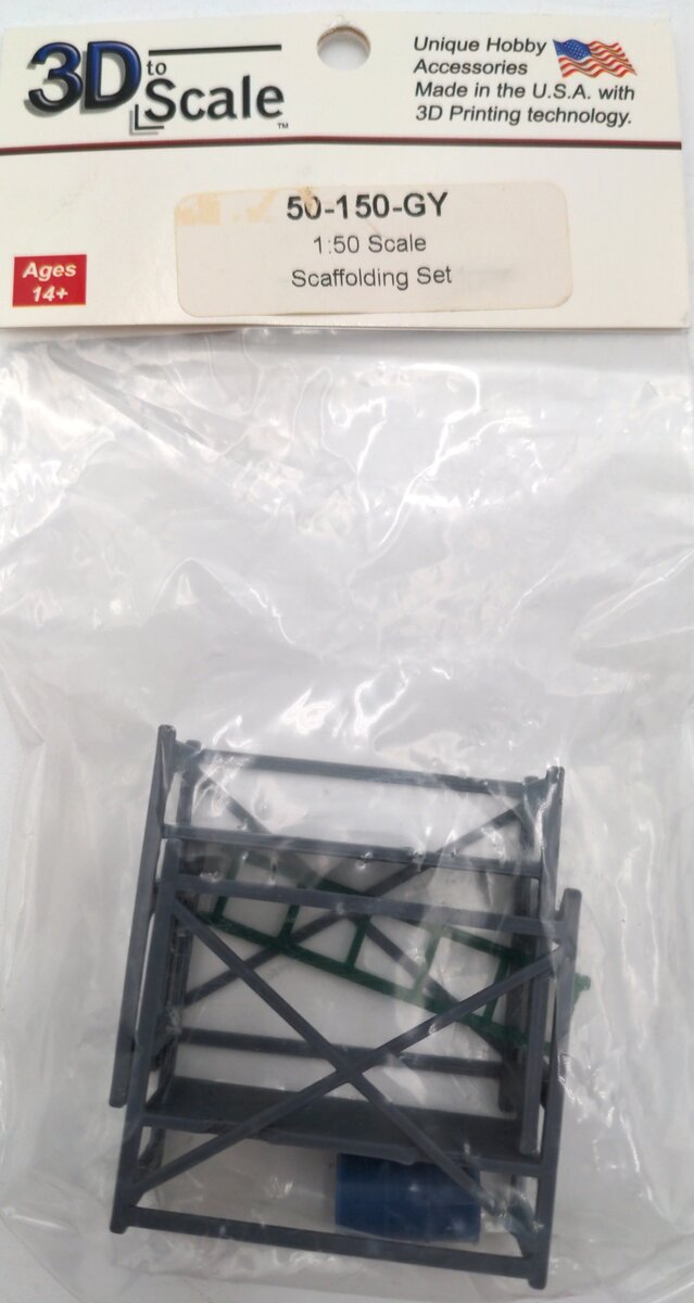3D to Scale 50-150-GY 1:50 Grey Scaffolding Set