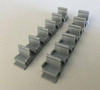 Pikestuff 541-4101 HO Gray Coach Seats For Up To 72 Seat L. W. Car