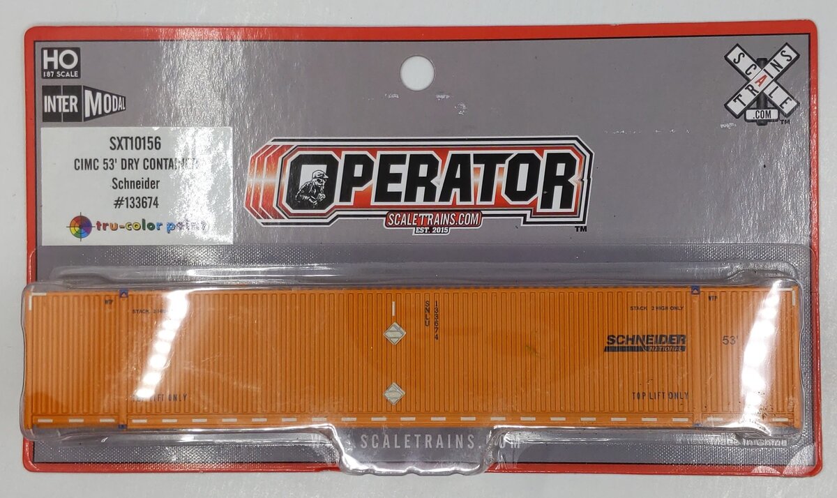 Scale Trains SXT10156 HO Scale Schneider National CIMC 53'' Dry Container