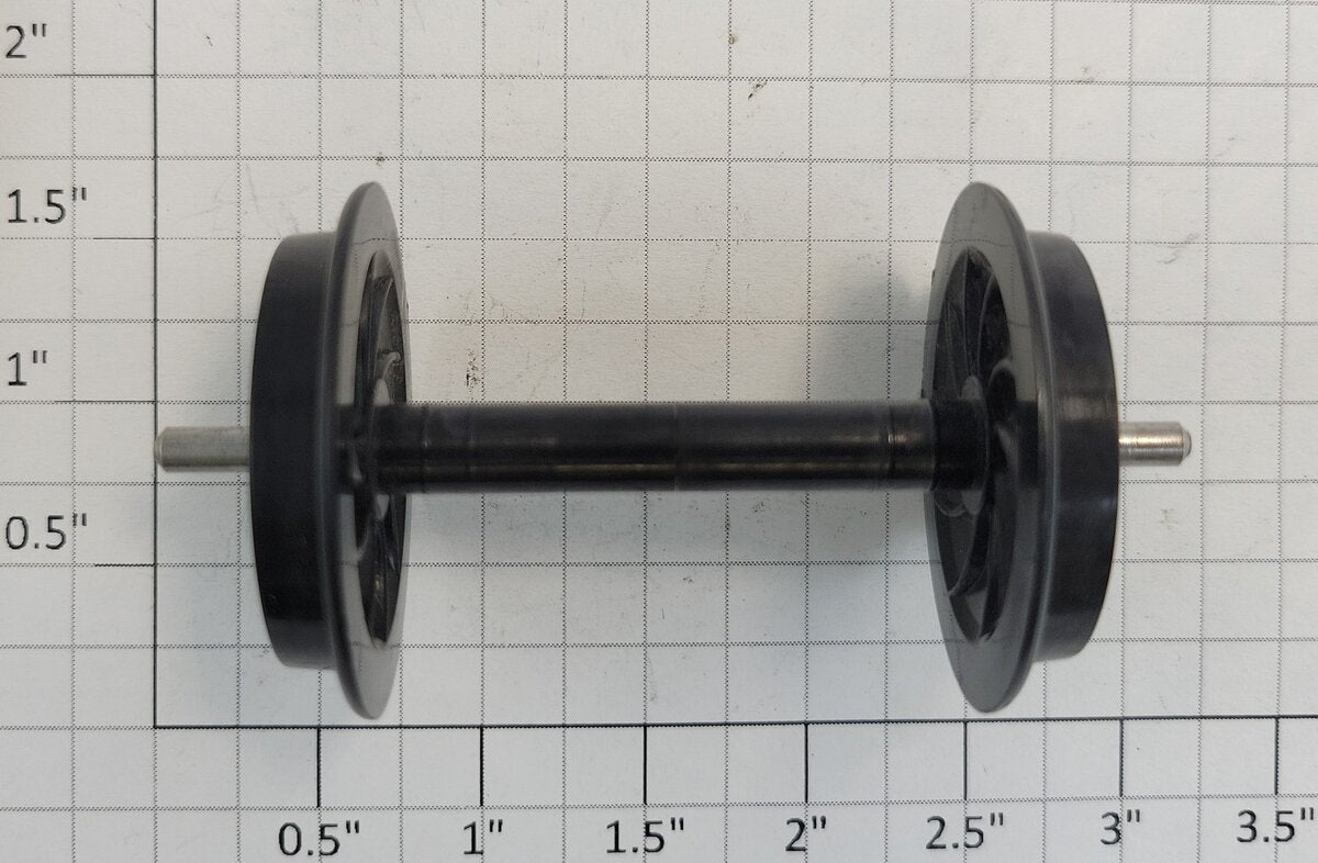 LGB 4000/1-1 Black Plastic Disc Plain Wheel Set