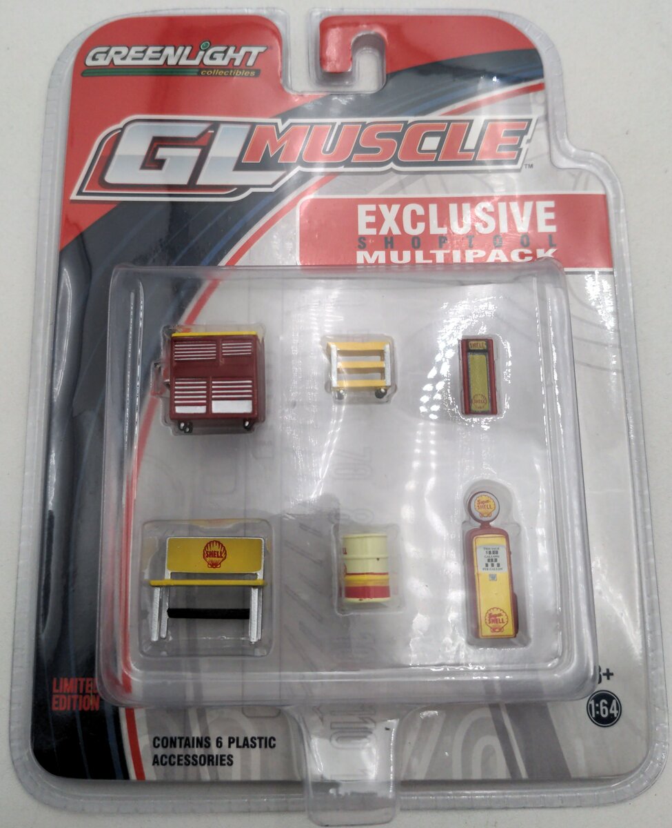 Greenlight Collectibles 13152 1:64 Shell Oil - GL Muscle Shop Tools 6-Piece