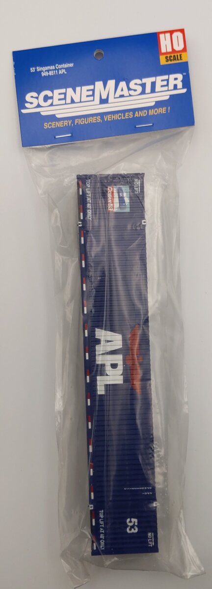 Walthers 949-8511 HO 53' Plastic Singamas Corrugated-Side Container - APL