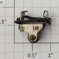 Lionel 1L-21 O Gauge Prewar Pickup Roller and Bracket with Minimal Rust