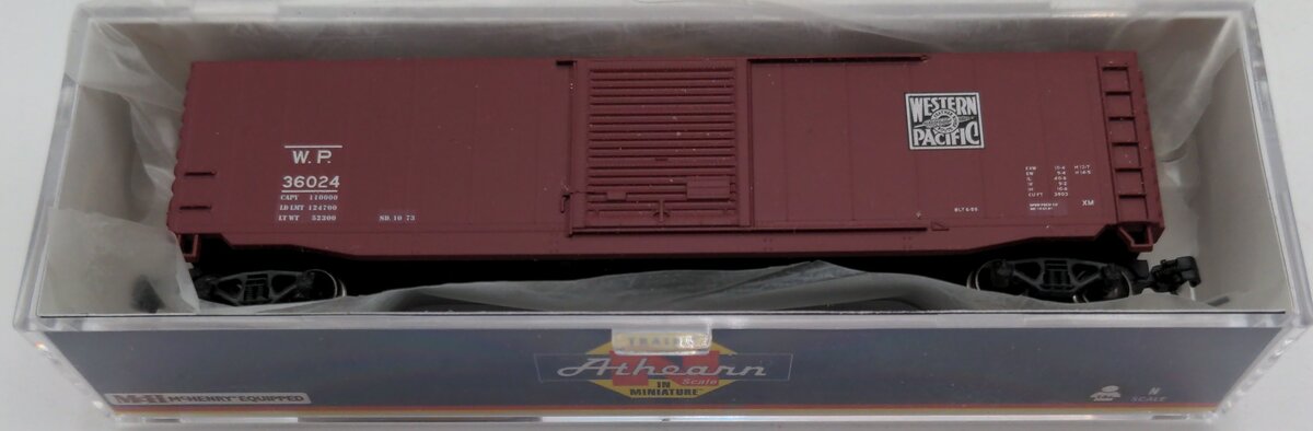 Athearn 6999 N Western Pacific 50' PS-1 Single Door Box #36024