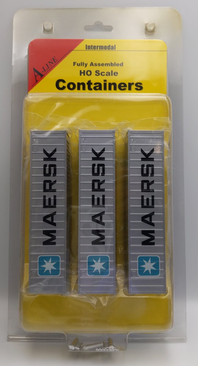 InterMountain (A-Line) 30304-02 HO 40' Rib Side Container - Maersk (Late)