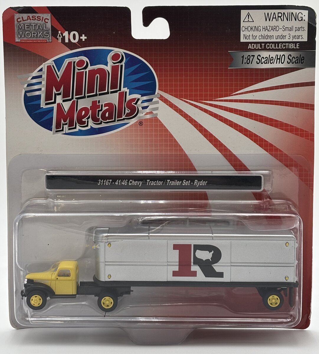 Classic Metal Works 31167 HO Mini Metals Ryder '41/'46 Chevy Tractor/Trailer