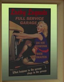 Miller Engineering 9040 HO/O Lugnuts Window Sign